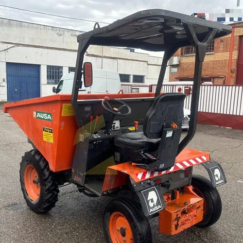 Dumper AUSA Modelo: D150 RMA, Año Fabricación 2019, Matriculado. Descarga en altura frontal. Tracción 4x2. Transmisión mecánica 4 velocidades.